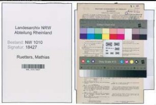 Entnazifizierung Mathias Ruetters , geb. 12.02.1922 (Weber)