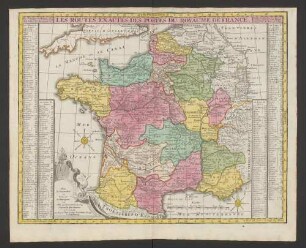 Les Routes Exactes Des Postes Du Royaume De France : Pour la Commodité et la Sureté des Voyageurs, car celuy qui demande beaucoup s'egare le plus souvent et se retarde