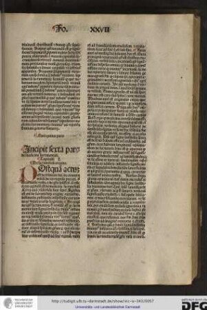 Incipit sexta pars de medicina sacramentali.