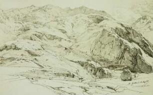 St. Gotthard : Heinrich Rudolf Schuster. St. Gotthard, Zeichnung, 1877