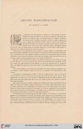 2: L'École d'archéologie de France à Rome