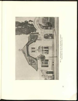 Abb. 74. Aufseherhäuschen auf dem Bergfriedhof zu Stuttgart. Betonwerksteine der Firma E. Schwenk, Ulm a. D.