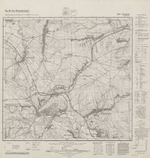 5467 Kamenz in Schlesien, Topographische Karte 1:25000 (4cm - Karte)