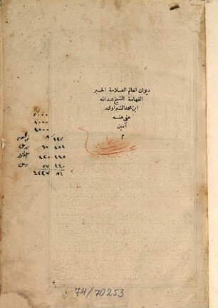 Dīwān ... ʿAbdallāh Ibn-Muḥammad aš-Šabrāwī