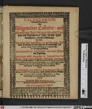 Calendarium Generale Perpetuum