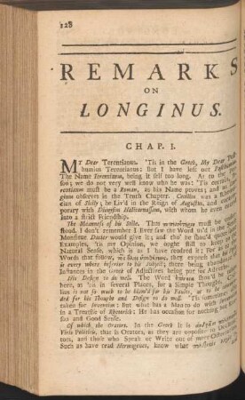 Remarks on Longinus