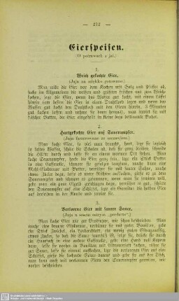 Eierspeisen