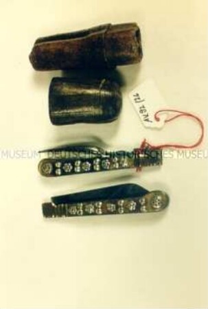 Klappbesteck (Messer und Gabel) mit Etui