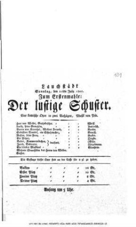 Der lustige Schuster