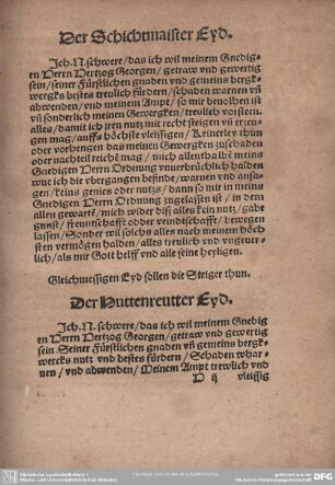Der Huttenreuter Eyd.