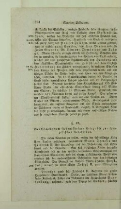 Deutschland vom siebenjaehrigen Kriege bis zur franzoesischen Revolution
