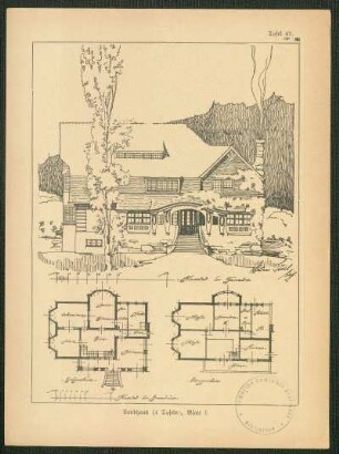 Landhaus (4 Tafeln), Blatt I
