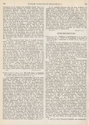 867-868 [Rezension] Bowmer, John C., The Lord's Supper in Methodism