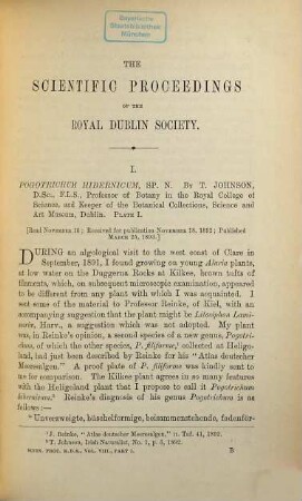 The scientific proceedings of the Royal Dublin Society. 8. 1893/98