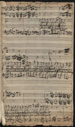 Gottes Ruhm muss stets erschallen; V, orch, bc; C-Dur