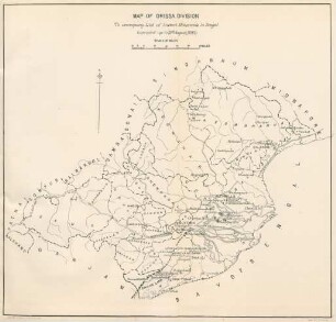 Map of Orissa Division