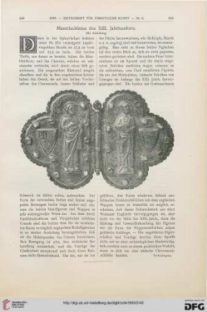 Mantelschliesse des XIII. Jahrhunderts
