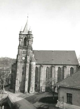 Annaberg-Buchholz. Stadtkirche St. Katharinen (Baubeginn 1504, Vollendung 1875). Ansicht von Süden