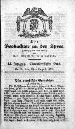 34. Stueck, 23. August 1852