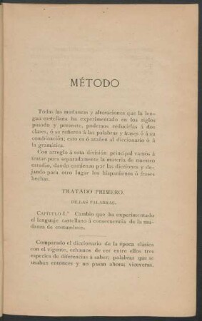 Tratado primero. - De las palabras.