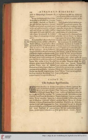 Caput IV: Villa Syphacis Regis Numidiæ