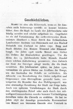Geschichtliches
