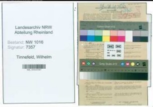 Entnazifizierung Wilhelm Tinnefeld , geb. 12.12.1900 (Postschaffner)