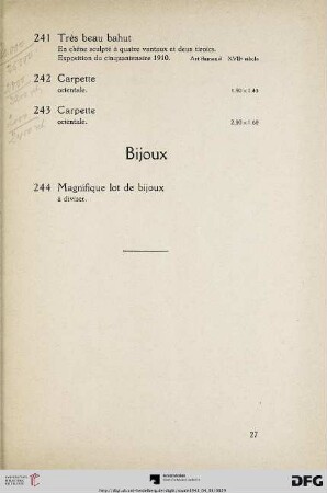 Bijoux (Nr. 244)