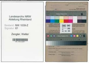 Entnazifizierung Walter Zengler , geb. 25.12.1911 (Polizeibeamter)