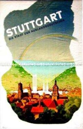 Werbeplakat des Fremdenverkehrsvereins Stuttgart