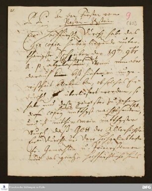 Brief von August Hermann Francke an Georg August Samuel v. Nassau-Idstein.