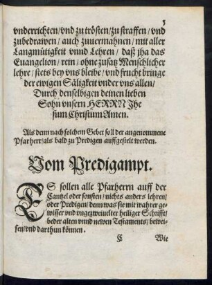Vom Predigampt.