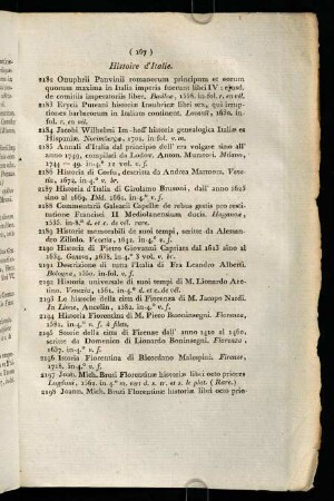 167-186, Histoire d'Italie. - Histoire de France, générale et particulière.