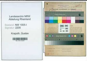 Entnazifizierung Gustav Krapoth , geb. 22.12.1897 (Richtmeister)