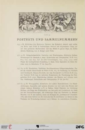 Porträts und Sammelnummern (Nr. 175-178)