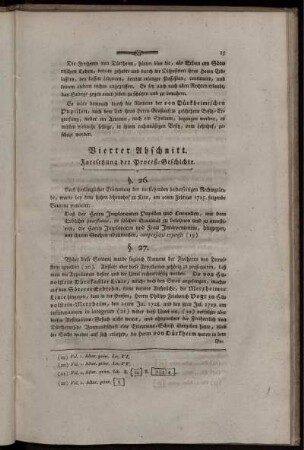 Vierter Abschnitt. Fortsetzung der Proceß-Geschichte.