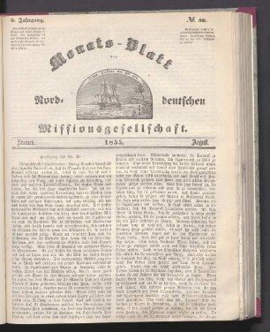5. Jahrgang. N°. 56. Bremen. 1855. August