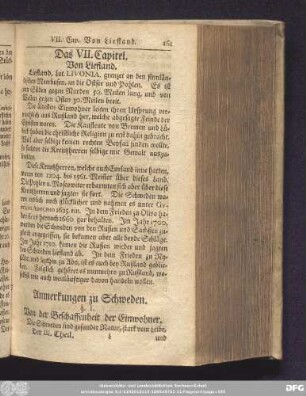 Das VII. Capitel. Von Liefland.