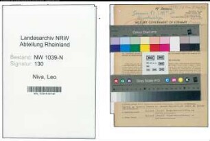 Entnazifizierung Leo Niva , geb. 08.04.1892 (Beamter)