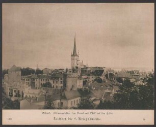 Estland. Gesamtansichten von Reval und Blick auf den Hafen. Zeichnet die 9. Kriegsanleihe.