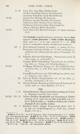 324-335, Matrikel 38354-38527 (1785-1786)