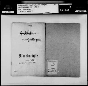 Großsüßen: Pfarrberichte und Pfarrbeschreibungen