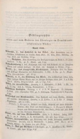 183-188 Bibliographie deutscher theologischer Bücher