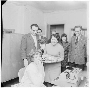 50. Geburtstag Kollege Abts (17.01.1973); Gerissene Walze (18.01.1973); Krankenstandstafel Bauabteilung (19.01.1973)