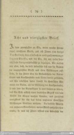 Acht und vierzigster Brief