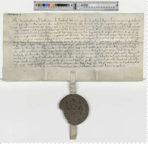 Bürgermeister und Ratsmannen verkaufen dem Bürgermeister Hartwich Schomaker als der Vorsteher des Nikolaihofes zu Bardowick für 100 Mark eine rückkäufliche Rente von 5 Mark.