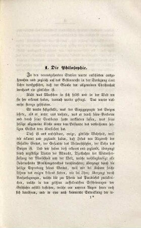 Der Mensch nach der Glaubenslehre der allgemeinen Kirche und im spekulativen Systeme Günther's : theologische und philosophische Studien, 4. Erste spekulative Studie