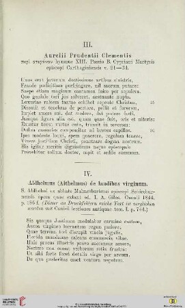 III. Aurelii Prudentii Clementis […]