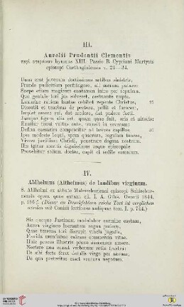 III. Aurelii Prudentii Clementis […]