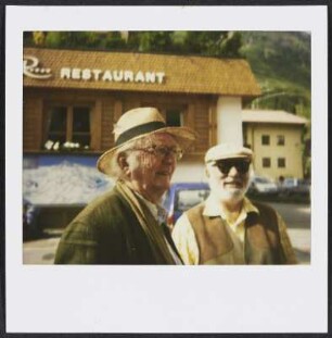 Wolfram Siebeck und Karl-Ludwig Schweißfurth in Galtür